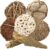 7Pcs Bird Toy Large Chewing Balls – Natural Soft Chew Shredding & Foraging Toy for Cockatiel Conure Quaker Parrot Budgie Parakeet Rabbit Bunny Guinea Pig Chinchilla