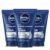 NIVEA MEN Maximum Hydration Face Scrub with Provitamin B5 and Aloe Vera, Exfoliating Face Wash Deeply Cleanses to Unclog Pores, 4.4 Oz Tube, Pack of 3