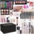 Makeup Set for Women Full Kit Includes, eyeshadow、 liquidfoundation,Loose powder,Eyebrow pencil,Lipstick Eye Pencil Makeup BrushesMakeup practice board 4-color lip gloss set