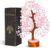 YATSKIA Rose Quartz Crystal Tree – Bonsai Tree of Life – Pink Room Decor – Desk Decorations for Women Office – Gemstones and Crystals – Stones and Crystals