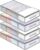 4 Packs Under Bed Storage Containers Bins, Humid-Proof Plastic Underbed Storage Bins, Closet Organizers and Clothes Storage Bags, Under the Bed Blanket Storage with Handles for Clothes,Bedroom