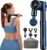 NAPRE Foldable Massage Gun with Extension Handle & 5 Adjustable Angles,Deep Tissue Back Massage for Neck/Body Pain Relief,Handheld Percussion Muscle Massager,32 Speeds,6 Heads & Silent,with Case