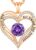 CDE Valentine’s Day Gift Forever Love Heart Necklaces for Women, Wedding Anniversary, Birthday Mothers Christmas Day Gifts for Mom, Mother, Wife, S925 Silver Jewelry with Birthstone Pendant