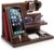 TESLYAR Wood Phone Docking Station for Men – Desktop or Nightstand Organizer – Birthday Gifts for Men, Dad – Anniversary Idea from Wife – Key Holder, Stand Wallet, Watch & Essentials (Bourbon Brown)