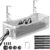 Under Desk Cable Management Tray White, Cinati Wire Organizers No Drill, Cable Tray with Clamp for Wire Management, Cord Organization Box for Office, Home – No Damage to Desk