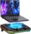 RGB Laptop Cooling Pad for 13-19″, Max 3500RPM Gaming Laptop Cooler, Laptop Fan Cooling Pad Touch Switch to Control Speed, Powerful 4.72 Inch Turbo Fan