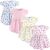 Luvable Friends Baby Cotton Dress, 4 Pack