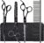 Dog Grooming Scissors Kit with Safety Round Tips, GLADOG Professional 5 in 1 Grooming Scissors for Dog and cat