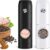 Electric Salt and Pepper Grinder Set, USB Rechargeable Kitchen Gadgets-Automatic Salt and Pepper Mill with Adjustable Coarseness, One-Hand Operation Built-in LED Light, Type-C Charging – 2 Pack