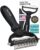 Maxpower Planet Hair Brush – Double Sided Shedding, Dematting Undercoat Rake for Dogs and Cats, Extra Wide Dog Grooming Brush, Reduce Shedding by 95%, Black