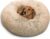 Best Friends by Sheri The Original Calming Donut Dog Bed – Washable Plush Pet Bed for Cats & Small Dogs up to 25 lbs, Shag Faux Fur, Taupe, Small (23″ x 23″)