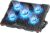 AICHESON Laptop Cooling Pad 5 Fans Up to 17.3 Inch Heavy Notebook Cooler, Blue LED Lights, 2 USB Ports, S035, Blue-5fans