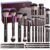 Professional Makeup Brushes BS-MALL With Travel Case – Kabuki Brush Eyeshadow Brush, Concealer Brush, Blush Brush Bronzer & Foundation Brush 20 Pcs, Labeled Daily Use & Versatile Occasions Gift Box