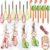 12 Sets Christmas Whisk Baking Supplies Gifts Sets Stainless Steel Whisk Silicone Spatula with Cards Ribbons Packing Bags Gift for Neighbor Employee Cooking Supplies Christmas Stocking Stuffers Ideas