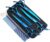 7.0in Titanium Professional Pet Grooming Scissors Set, GEMEK 6 in 1 Straight & Thinning & Upwards Curved & Downwards Curved Scissors & Comb for Dogs, Cats (Blue)