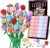 Sopu Colorful Rose Bouquet Flowers Building Set, 24 Boxes 1380Pcs Artificial Flowers Botanical Collection Flowers for Adults Gift for Mothers Day Mom Birthday Gifts Women Wife Girlfriend