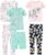 Simple Joys by Carter’s girls 6-piece Snug Fit Cotton Pajama Set