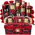 Gifts for Her – Exotic Rose Valentine Gift Basket for Women, Spa Bath and Body Gift Set, Anniversary Gifts for Women, Mom Birthday Gift with Body Scrub, Bubble Bath, Lotion & More