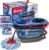 O-Cedar RinseClean Spin Mop & Bucket System + 2 Extra Mop Heads| Clean with Water | Removes 99% of Bacteria