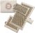 UNMERA Acupressure Mat and Pillow Set,Natural Premium Linen & Coconut Fiber Filling,for Back/Neck Pain Relief, Sciatic, Headache and Muscle Relaxation, Comes with Carrying Bag