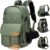 Padwa Lifestyle Professional Camera Backpack – Large Capacity Photography Camera Bag with Thick Padded Comfort Strap and Wide Waist, Versatile Photographer,Multi Cameras,Lensas,a Laptop(Green Nylon)