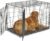 Midwest Homes for Pets 42-Inch New World Crate for Large Breeds, 71-90 lbs, Double Door Folding Dog Crate, Leak-Proof Tray & Secure Latches, Portable, Durable & Easy to Assemble