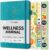 Life & Apples Wellness Journal Planner – Food Log, Fitness Tracker, Habit Tracker, Weight Loss Journal for Diet Tracking and Health Goals, Undated, Size A5 Aquamarine